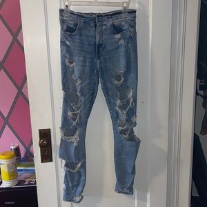 American eagle ripped skinny jeans
